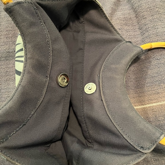 3/$30 Gap canvas purse with bamboo handles - Picture 2 of 2